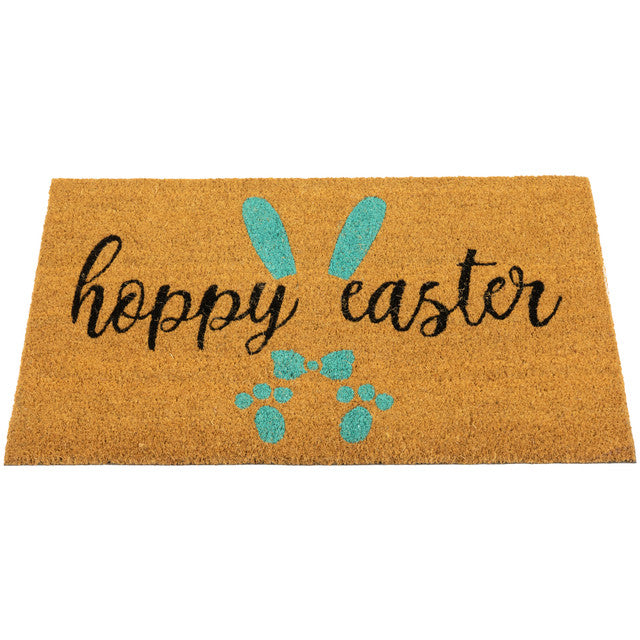 Easter Doormat Natural Coir Hoppy Easter Decoration