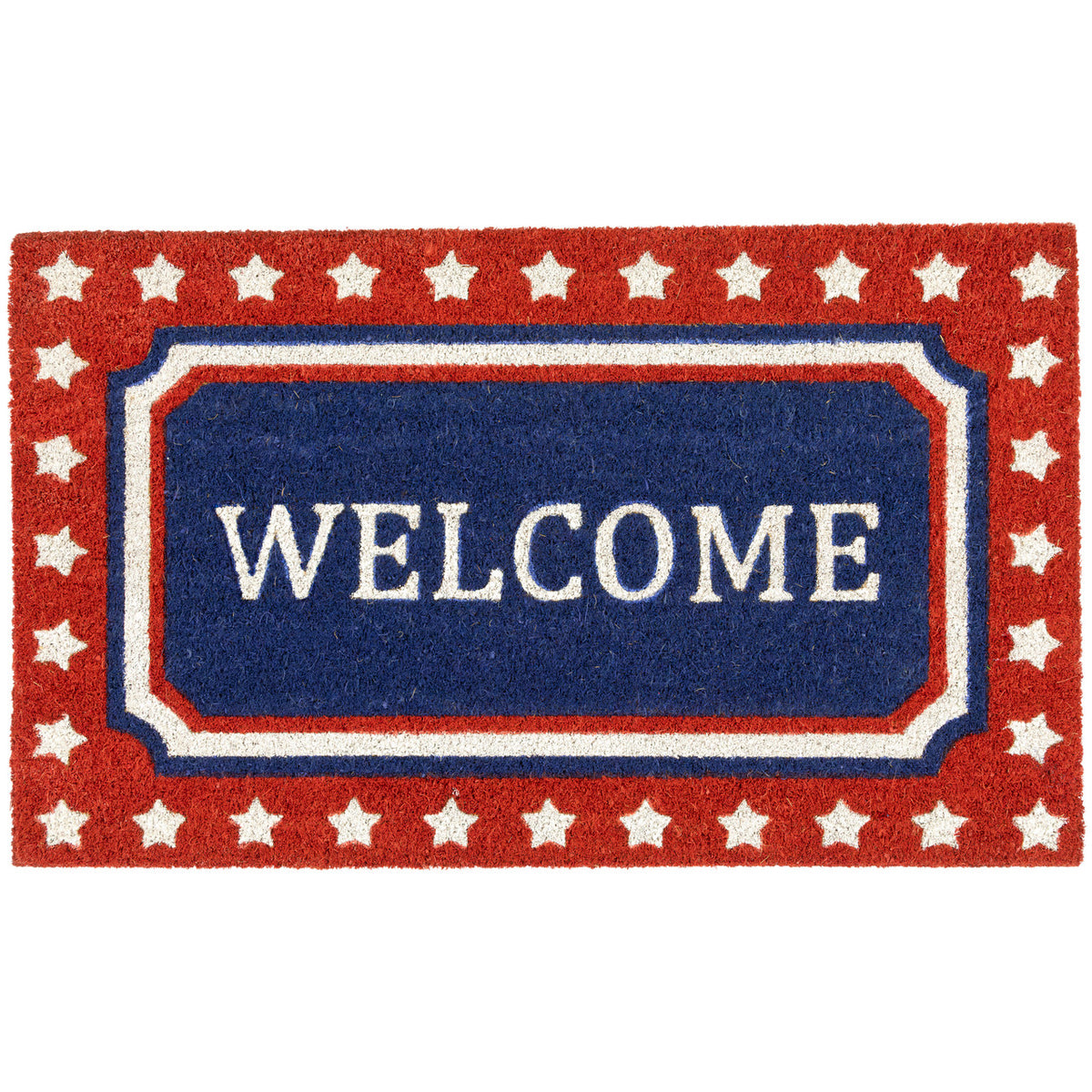 Patriotic Coir Doormat 18x30 Fourth of July