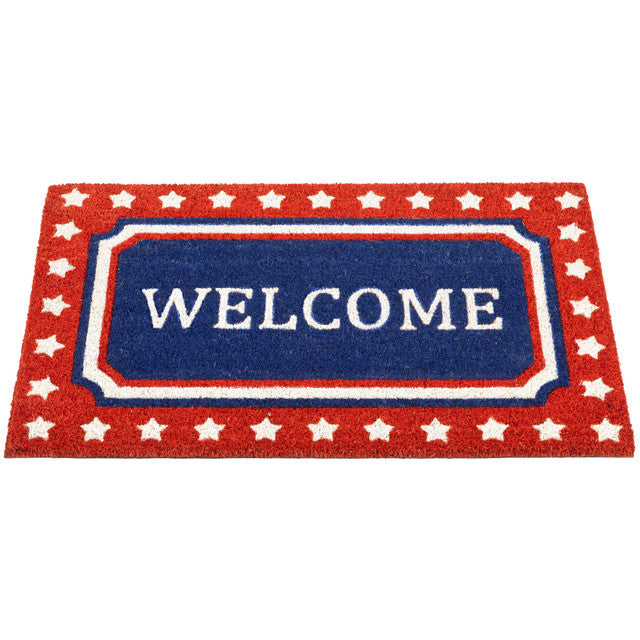 Patriotic Coir Doormat 18x30 Fourth of July