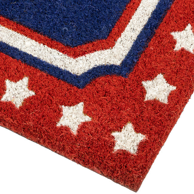 Patriotic Coir Doormat 18x30 Fourth of July