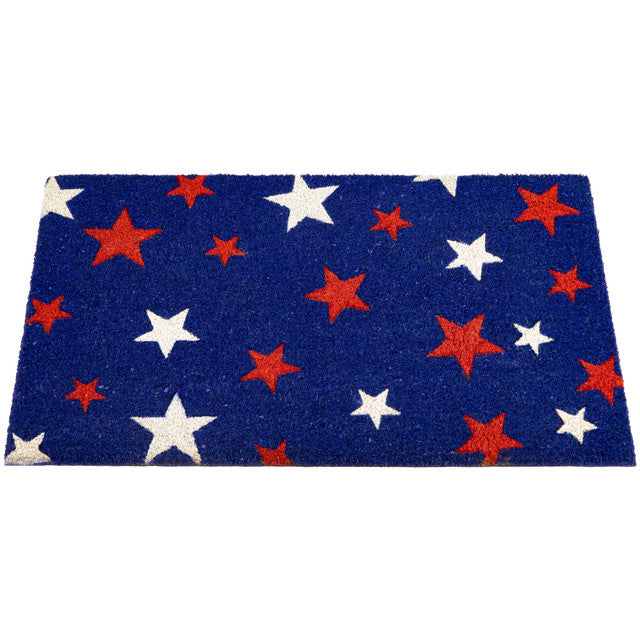Americana Stars Outdoor Coir Doormat 18x30
