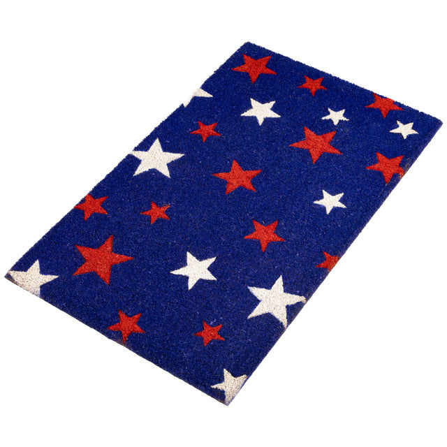 Americana Stars Outdoor Coir Doormat 18x30