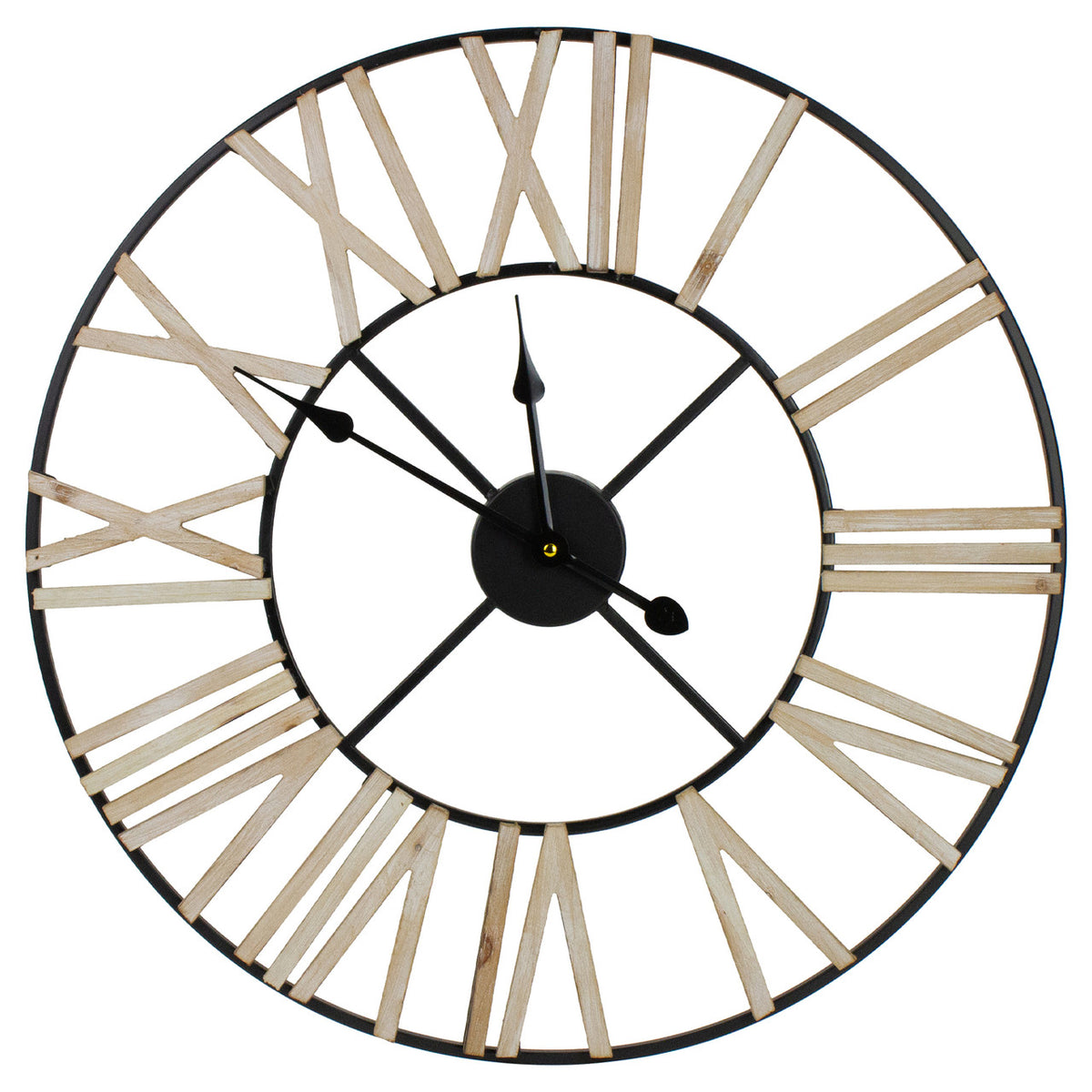 Roman Numeral 24&quot; Silent Wall Clock for Home Decor