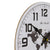 Round Wall Clock with Continent Design 12" Battery Operated for Home Decor