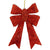 Christmas Decoration 23" Lighted Sparkling Red Sisal Double Bow