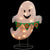 25" Lighted LED White Ghost with "Boo" Banner