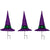 Halloween Pathway 14" LED Lighted Purple Witches Hat Decoration