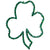 Lighted St. Patrick's Day Irish Shamrock Window Silhouette 17"