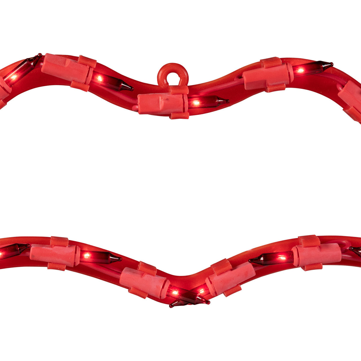 Lighted Red Lips 17.5&quot; Valentine&#39;s Day Window Silhouette Decor