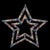 17" Lighted Patriotic Star Window Decor