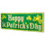 Lighted St. Patrick's Day Window Decor 17" Clear Lights