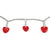 20 Count Mini Hearts  Valentine's Day String Lights, 4.75FT White Wire