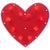 Lighted Shimmering Red Heart 13" Window Silhouette for Valentine's Day Decoration