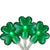 St Patrick's Day Shamrock 20 Count Green Lights (7ft Clear Wire)