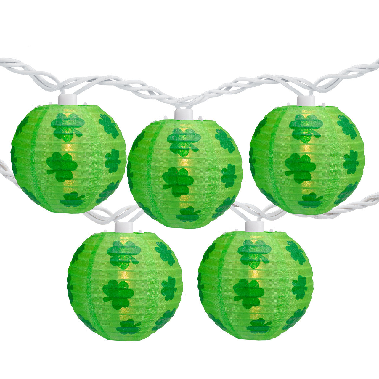 St. Patrick's Day Outdoor String Lights 8.5' White Wire