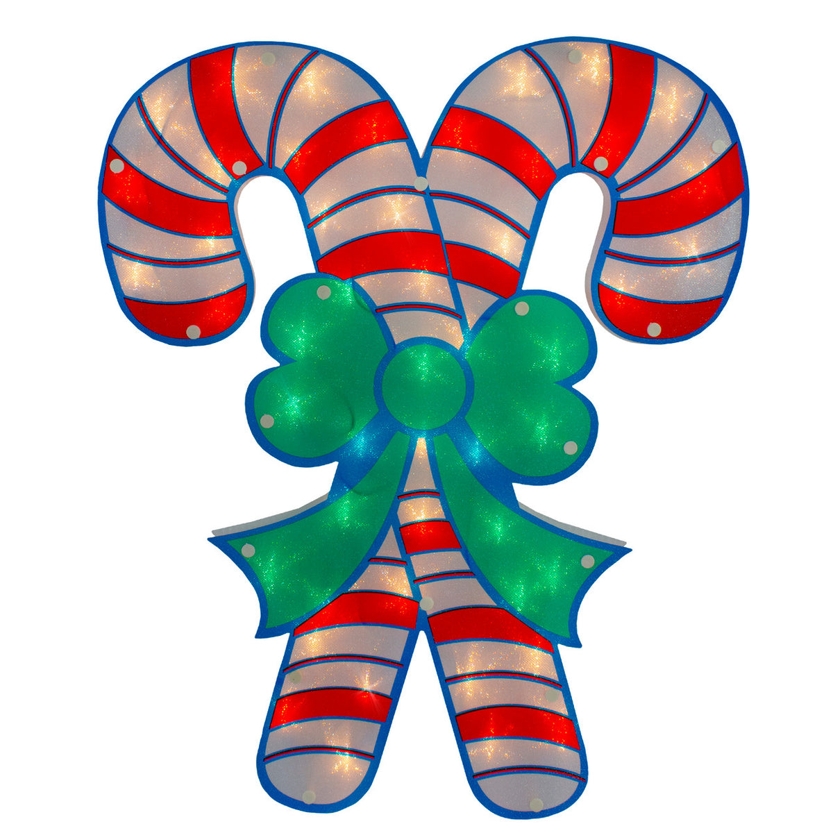 Candy Cane 18.5&quot; Christmas Window Silhouette Decoration