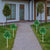 Green Shamrock St Patrick's Day Pathway Marker Lawn Stakes 4 Pack, Clear Lights