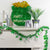 Unlit Green Tinsel Irish Shamrock Artificial St. Patrick's Day Garland (25' x 2")