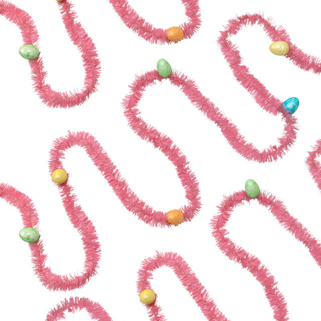 Pink Easter Egg Garland 25&#39; Holiday Decoration