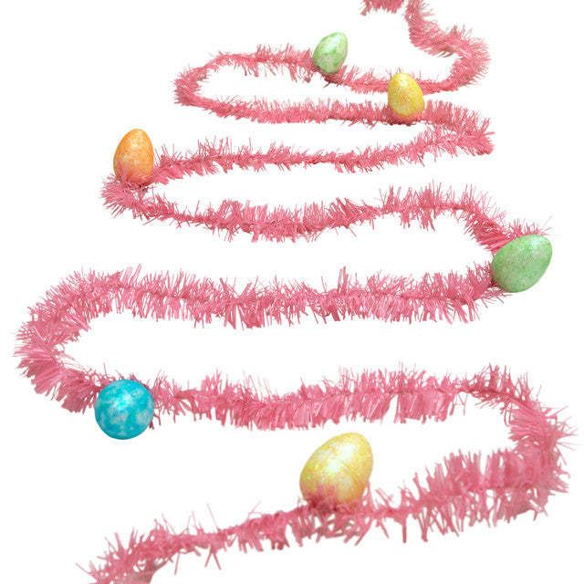 Pink Easter Egg Garland 25&#39; Holiday Decoration