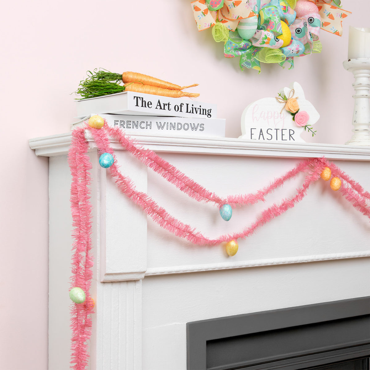 Pink Easter Egg Garland 25&#39; Holiday Decoration