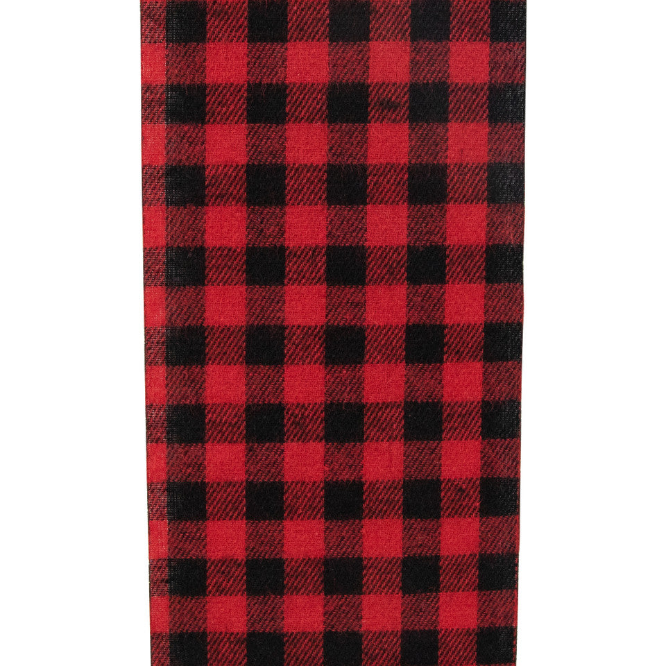 Red Buffalo Check Plaid Door Bow Extra Large 14 Ft. Festive Christmas Decor