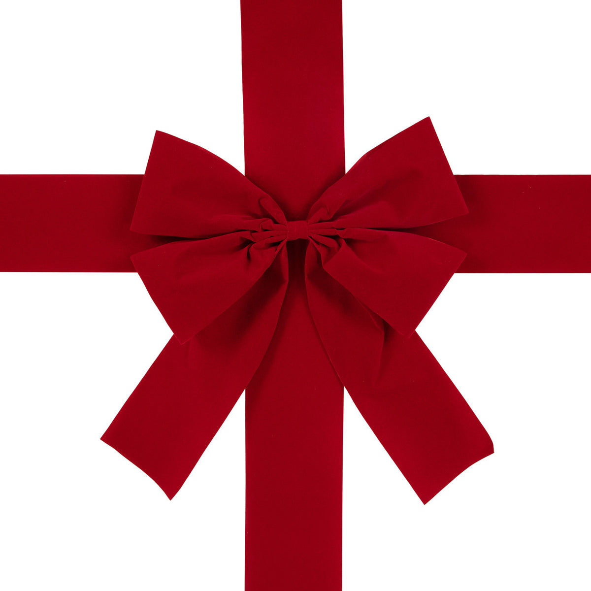 Giant 14' Red Velvet Christmas Bow – Oversized Luxury Holiday Door Decoration