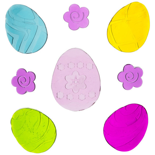 Easter Egg Gel Window Clings for Spring Decor