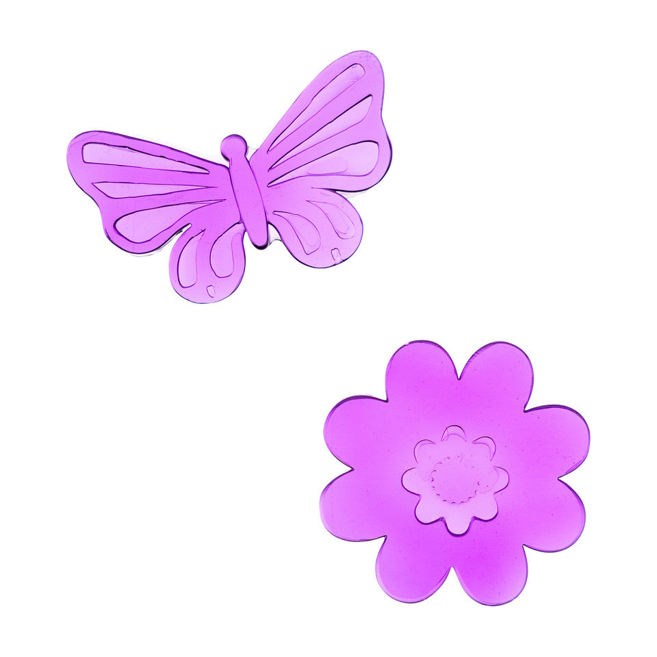 Flowers and Butterflies Spring Gel Window Clings 15pc Multicolor Set