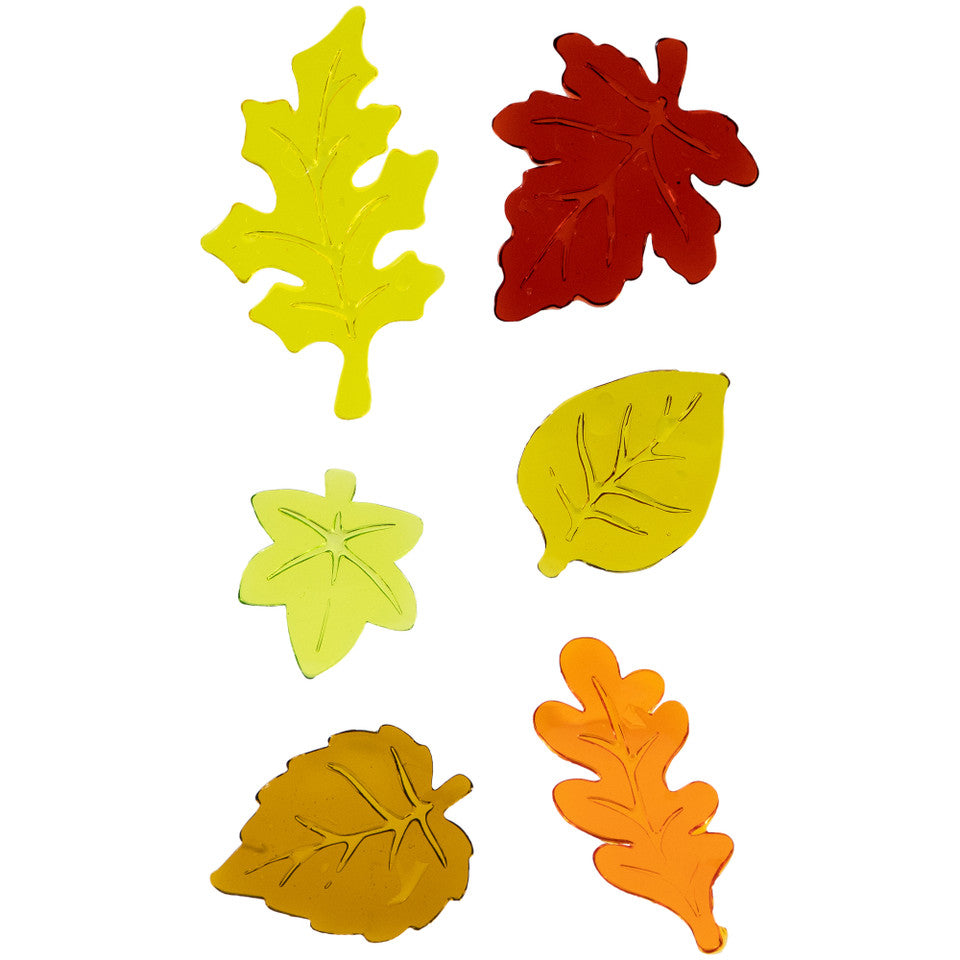 Reusable Autumn Decoration Set of 4 Double-Sided Fall Harvest Gel Window Clings