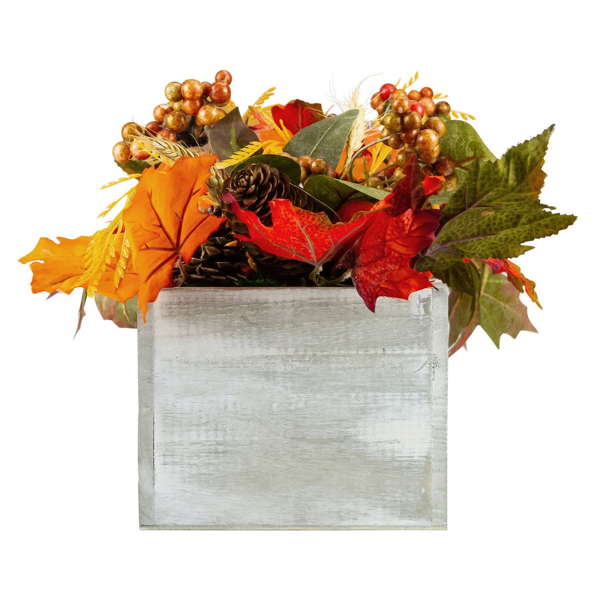 Rustic Thanksgiving Wood Box Centerpiece