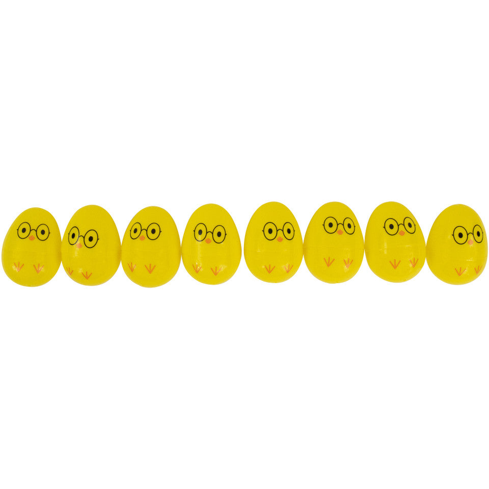 Yellow Chick Wearing Glasses Fillable Easter Eggs