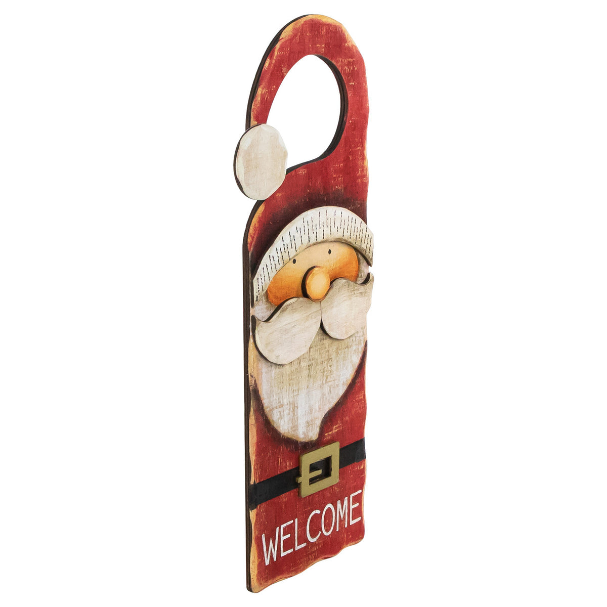 Welcome Santa Claus Door Knob Hanger 14&quot; for Christmas Decoration