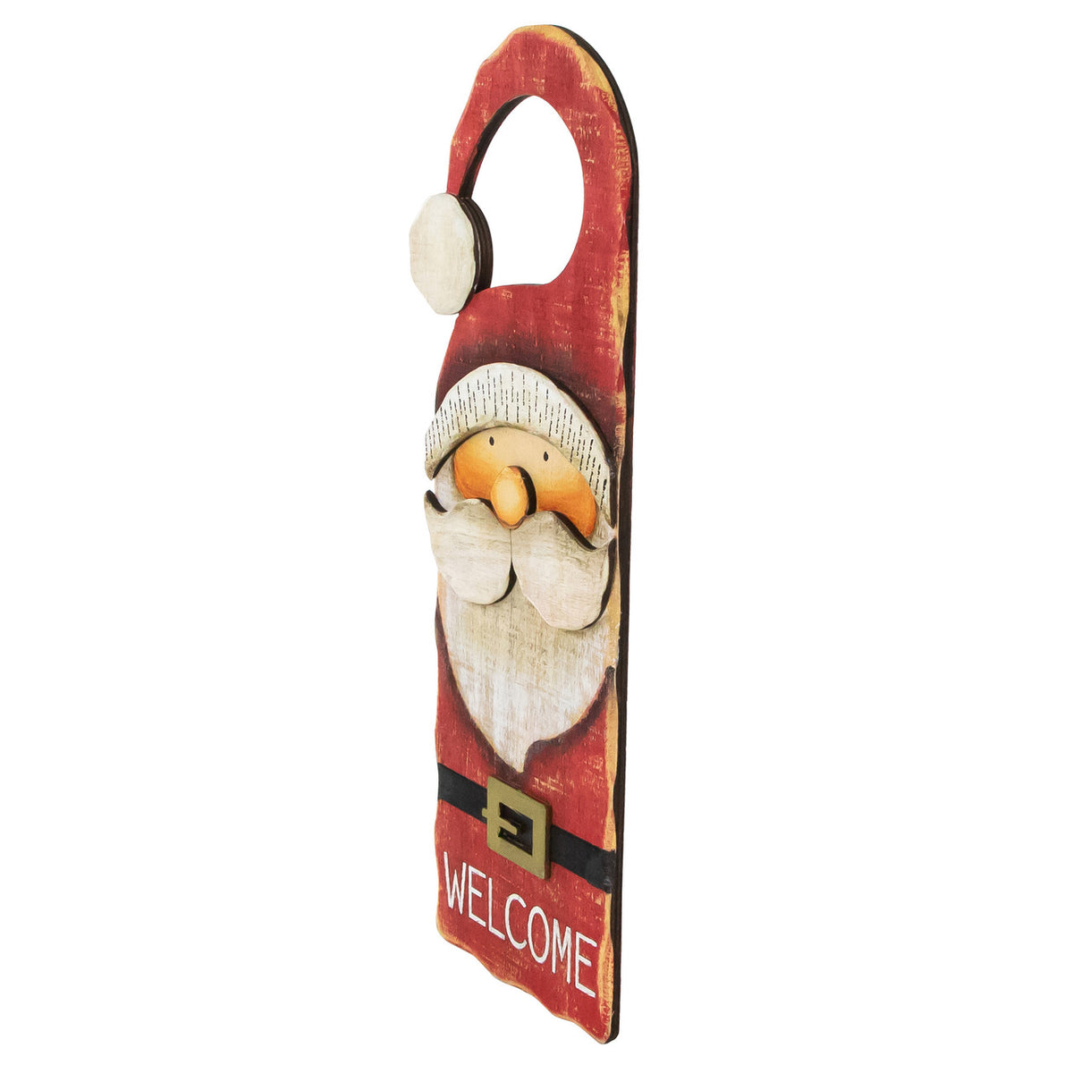 Welcome Santa Claus Door Knob Hanger 14&quot; for Christmas Decoration