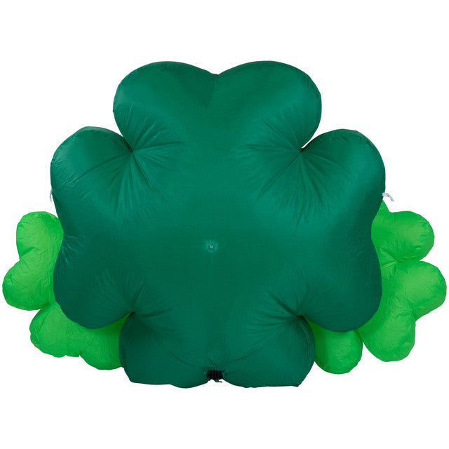 Inflatable Happy St. Patrick's Day 60" LED Lighted Triple Shamrock Outdoor Decoration