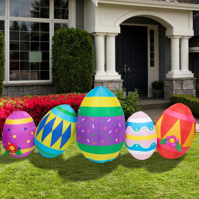 Inflatable Lighted Easter Eggs 10&#39; for Outdoor Display