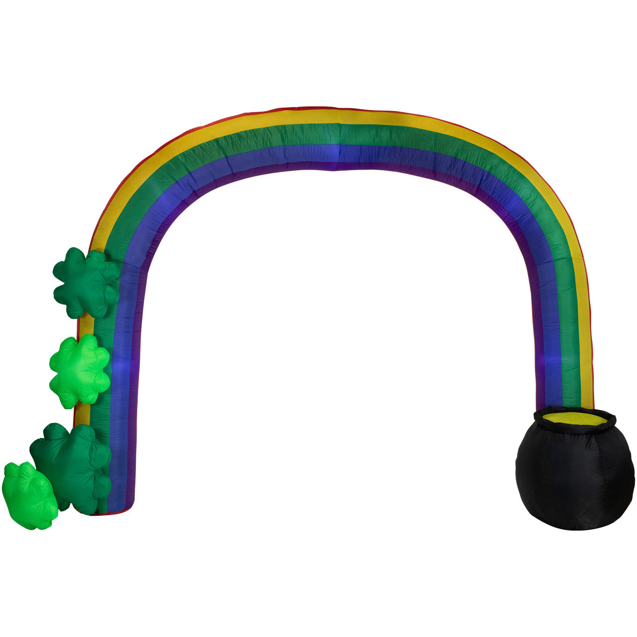 Large Inflatable Rainbow with Lights 13' for St. Patrick's Day