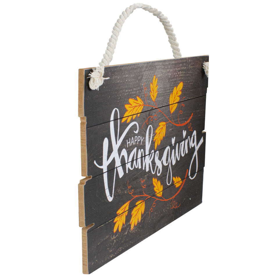 Happy Thanksgiving Wooden Hanging Decor for Autumn Holiday Celebration
