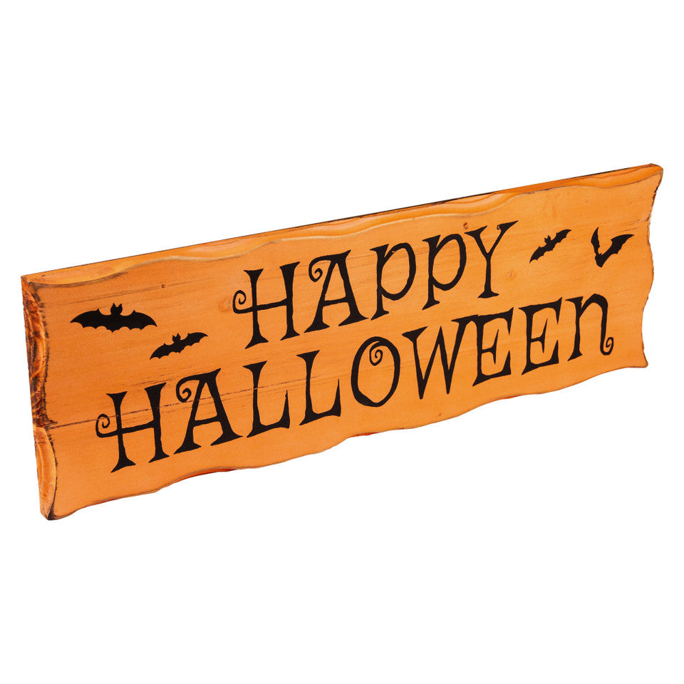 Spooky 24&quot; Wooden Happy Halloween Wall Sign