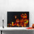 Halloween Canvas Wall Art 15.75" x 23.5" LED Lighted Jack-O-Lanterns and Leaves