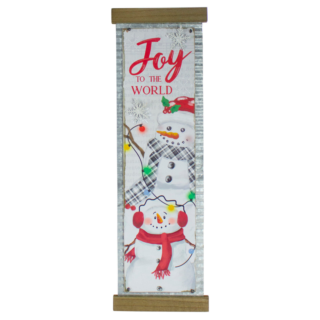 Joy to the World Galvanized Christmas Wall Decor 26 Inches