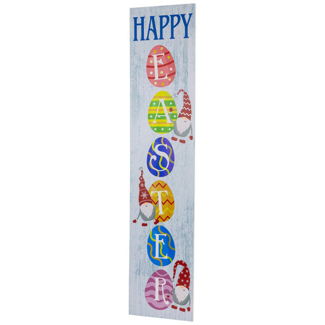 Gnome Happy Easter Porch Board Sign 35.75"