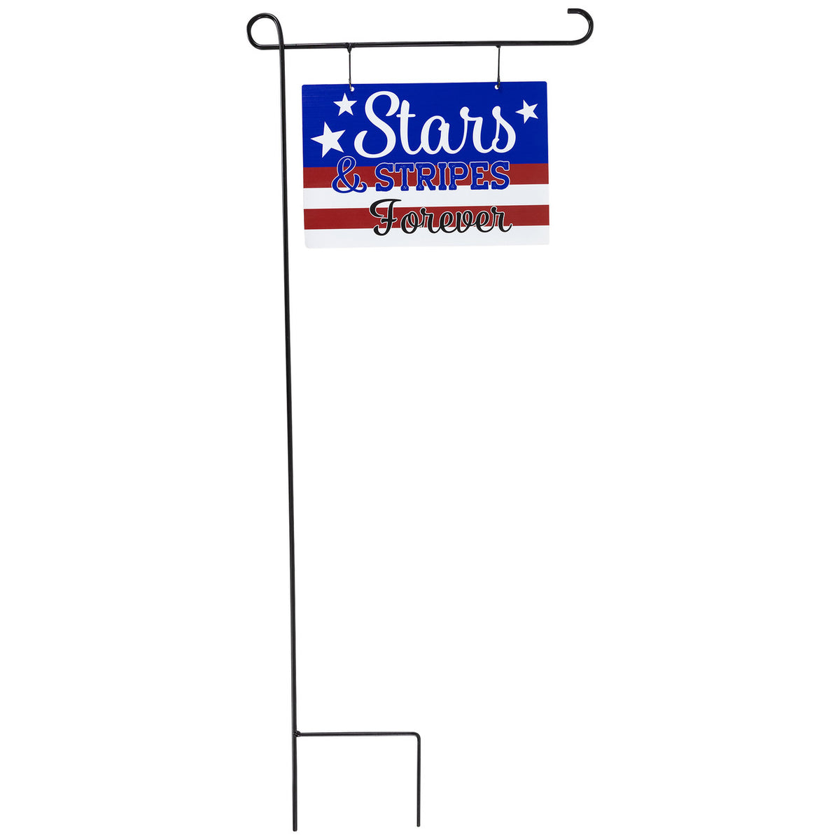 Americana Stars Stripes Forever Metal Yard Sign