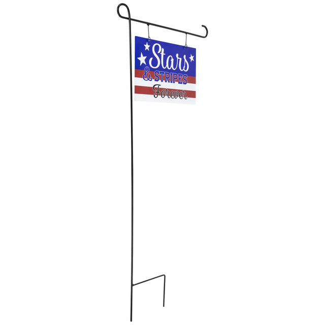 Americana Stars Stripes Forever Metal Yard Sign