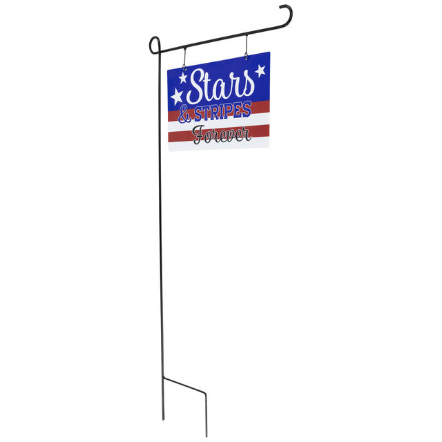 Americana Stars Stripes Forever Metal Yard Sign