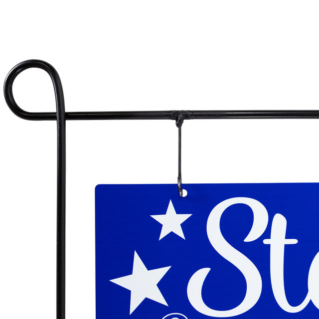 Americana Stars Stripes Forever Metal Yard Sign