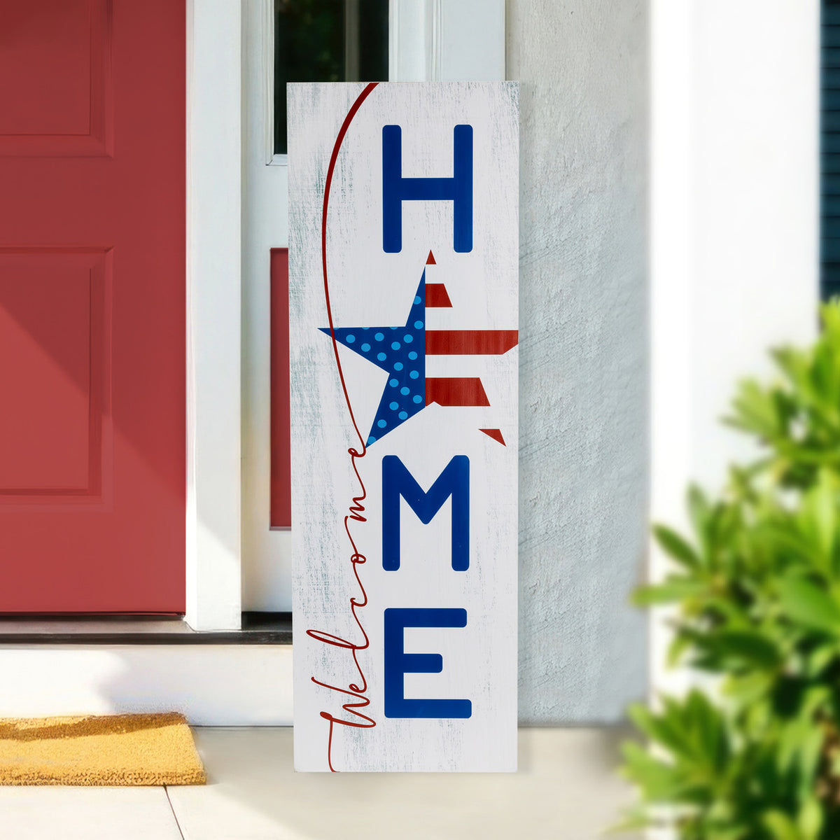 35.75&quot; &quot;Welcome Home&quot; Porch Sign for Frontdoor Decoration