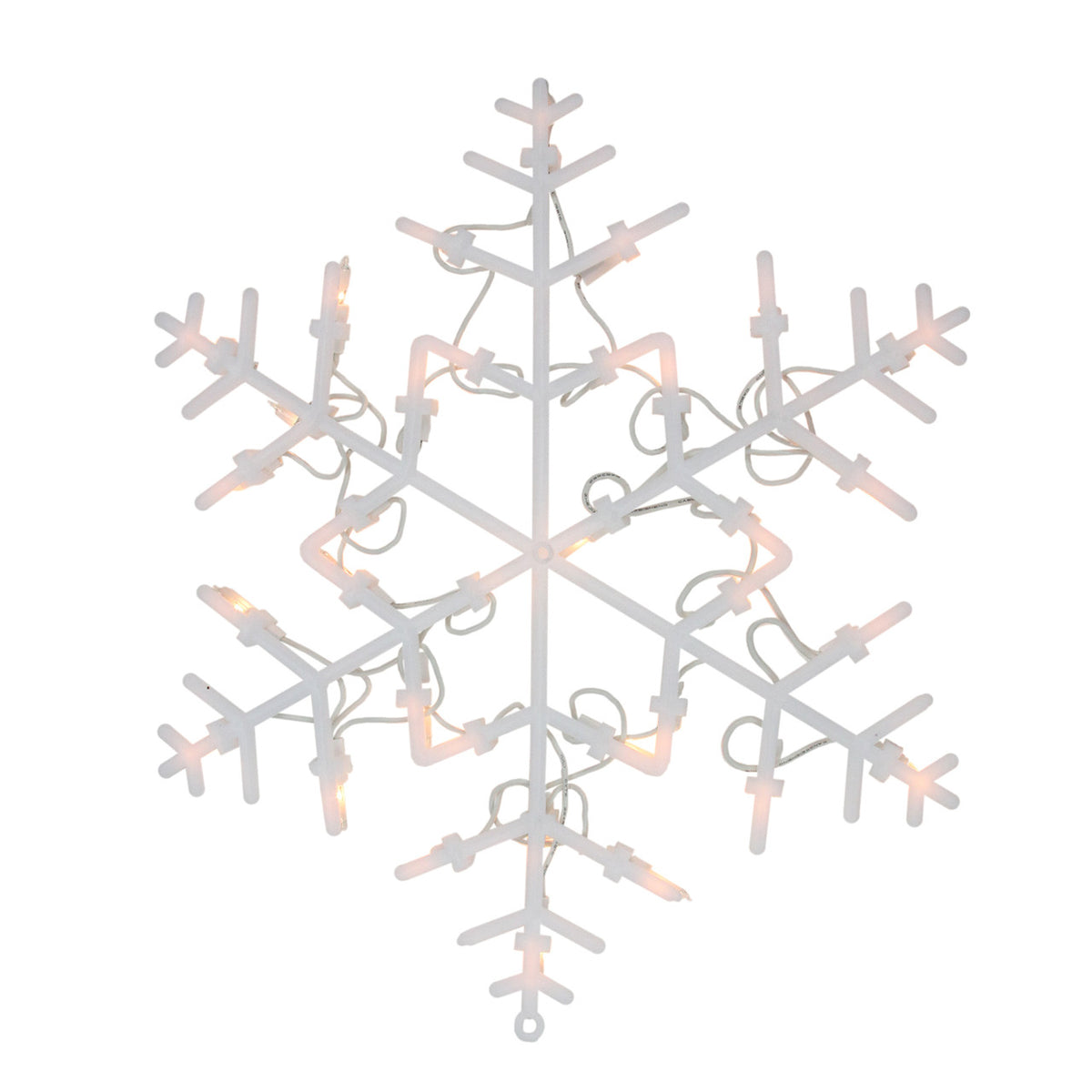 Christmas Window Silhouette Decoration 13.5&quot; Lighted Snowflake