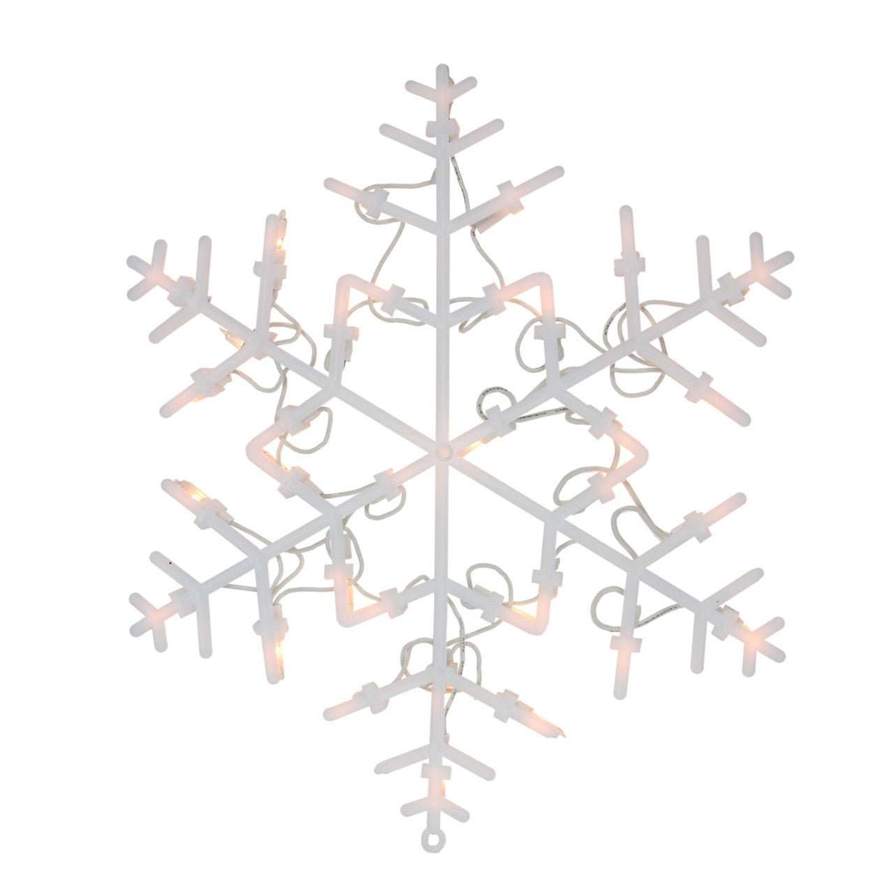 Christmas Window Silhouette Decoration 13.5" Lighted Snowflake