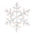 Christmas Window Silhouette Decoration 13.5" Lighted Snowflake